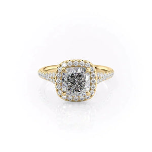The Miley Set With A 1.5 Carat Cushion Moissanite