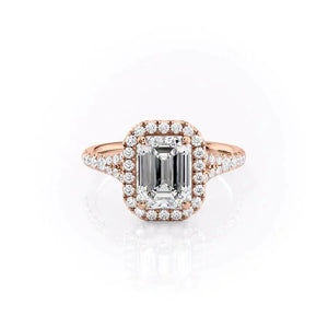 The Miley Set With A 1.5 Carat Emerald Lab Diamond