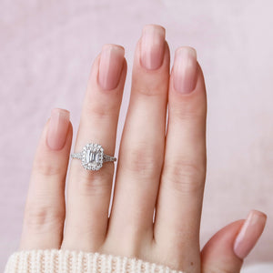 The Miley Set With A 1 Carat Emerald Lab Diamond