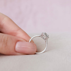 The Miley Set With A 1 Carat Emerald Lab Diamond