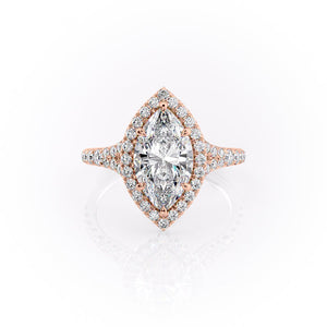 The Miley Set With A 1.5 Carat Marquise Lab Diamond
