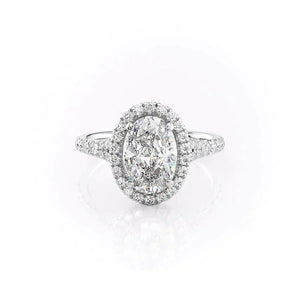 The Miley Set With A 2.5 Carat Oval Moissanite