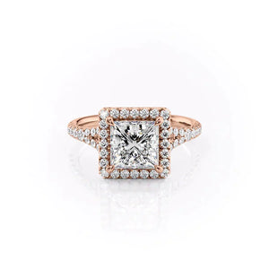 The Miley Set With A 1.5 Carat Princess Lab Diamond