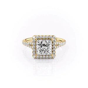 The Miley Set With A 5 Carat Princess Moissanite