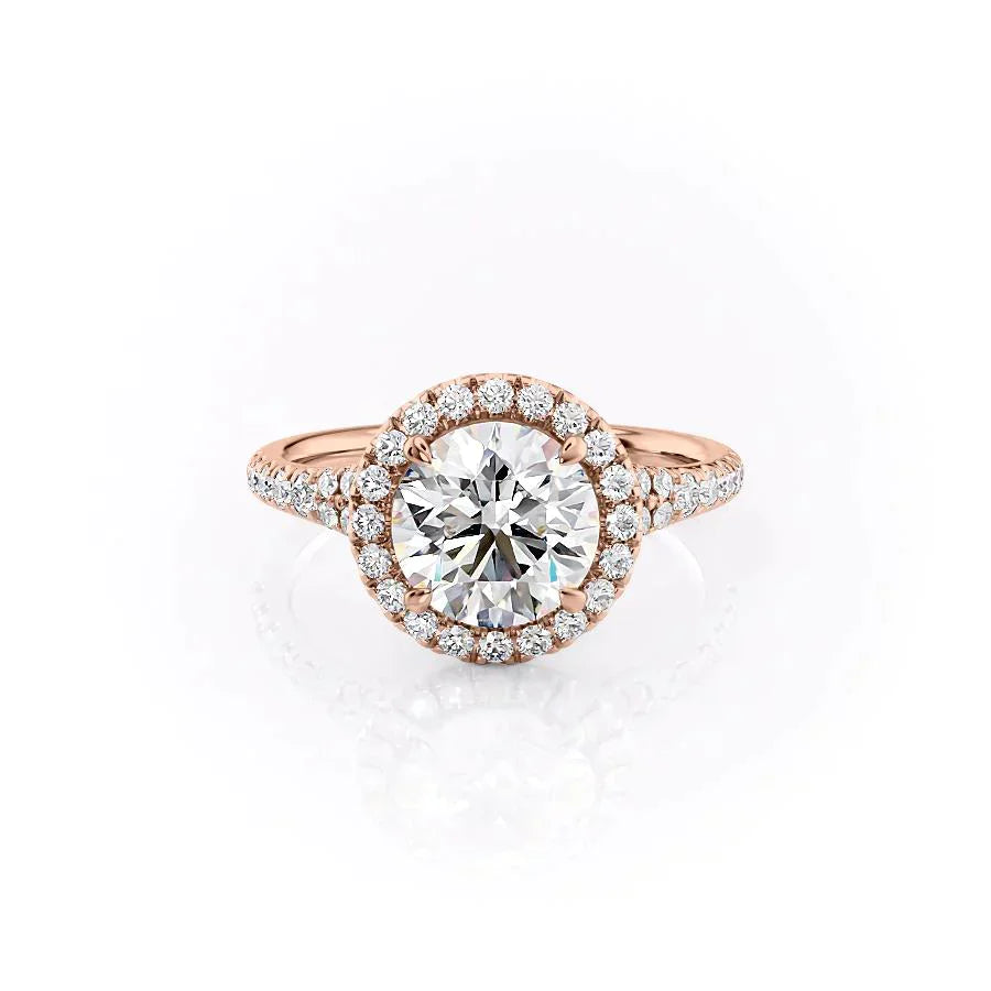 The Miley Set With A 3.5 Carat Round Moissanite
