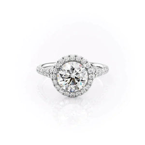 The Miley Set With A 2.5 Carat Round Moissanite