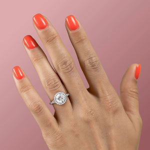 The Miley Set With A 1 Carat Round Lab Diamond