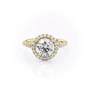 The Miley Set With A 1 Carat Round Lab Diamond