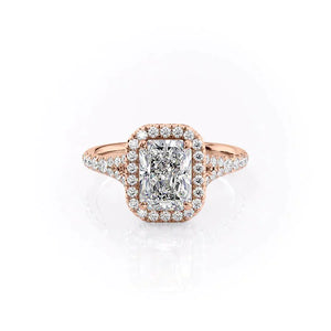 The Miley Set With A 5 Carat Radiant Moissanite