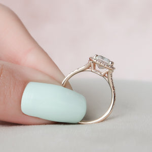 The Miley Set With A Radiant Moissanite