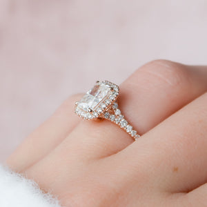 The Miley Set With A Radiant Moissanite
