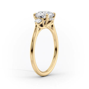 The Lia Set With A 1 Carat Princess Lab Diamond