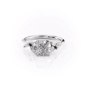 The Melissa Set With A 1.5 Carat Cushion Lab Diamond