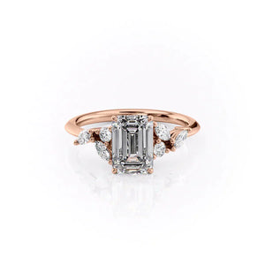 The Melissa Set With A 1.5 Carat Emerald Lab Diamond