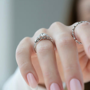 The Melissa Set With A 1.5 Carat Oval Lab Diamond
