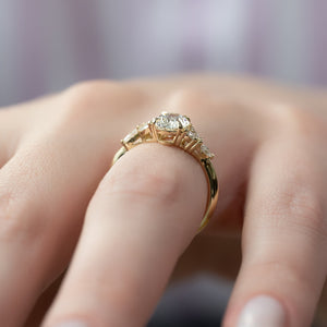 The Melissa Set With A 1 Carat Oval Lab Diamond