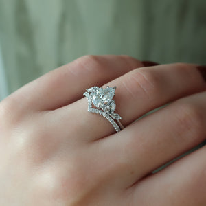 The Melissa Set With A 1.5 Carat Pear Lab Diamond