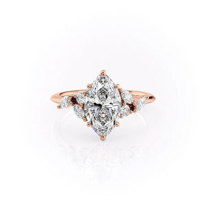 The Melissa Set With A Marquise Moissanite