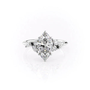 The Melissa Set With A 1.5 Carat Marquise Lab Diamond