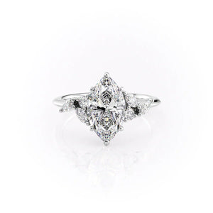 The Melissa Set With A 1.5 Carat Marquise Moissanite
