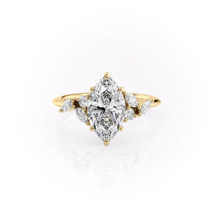 The Melissa Set With A Marquise Moissanite