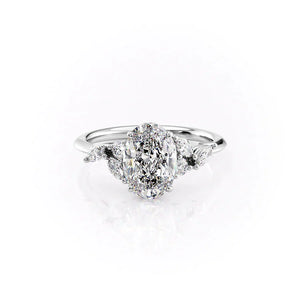 The Melissa Set With A 2 Carat Oval Lab Diamond