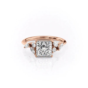 The Melissa Set With A Princess Moissanite