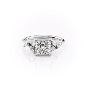 The Melissa Set With A 1.5 Carat Princess Lab Diamond