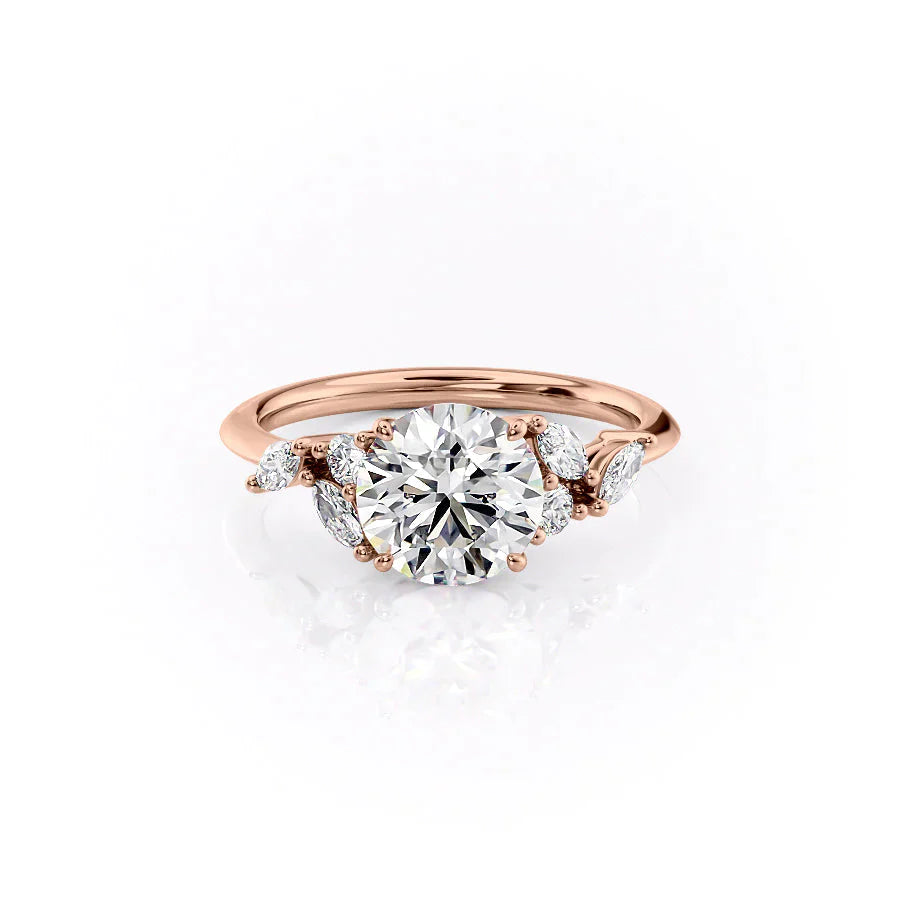 The Melissa Set With A 1 Carat Round Lab Diamond