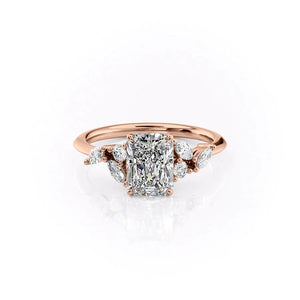 The Melissa Set With A Radiant Moissanite