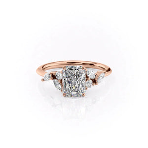 The Melissa Set With A 1 Carat Radiant Lab Diamond
