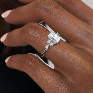 The Melissa Set With A 1 Carat Radiant Lab Diamond