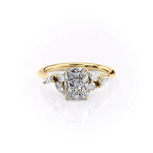 The Melissa Set With A Radiant Moissanite