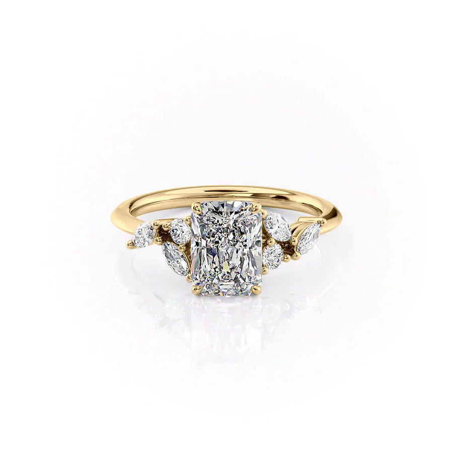The Melissa Set With A 2 Carat Radiant Lab Diamond