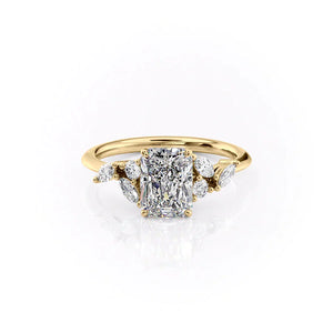 The Melissa Set With A 2 Carat Radiant Lab Diamond