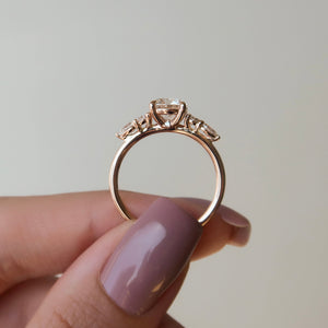 The Abigail Set With A 1 Carat Round Lab Diamond
