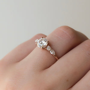 The Abigail Set With A 1 Carat Round Lab Diamond
