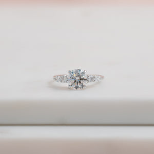 The Abigail Set With A 1 Carat Round Lab Diamond