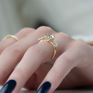 The Abigail Set With A 1 Carat Round Lab Diamond