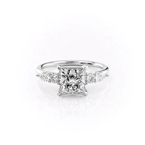 The Abigail Set With A 2 Carat Princess Lab Diamond