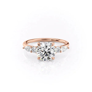 The Abigail Set With A 1.5 Carat Round Lab Diamond