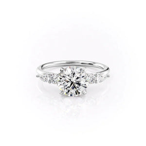 The Abigail Set With A 3 Carat Round Lab Diamond