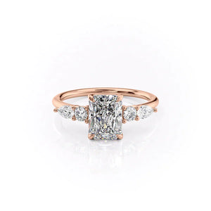 The Abigail Set With A 3 Carat Radiant Lab Diamond