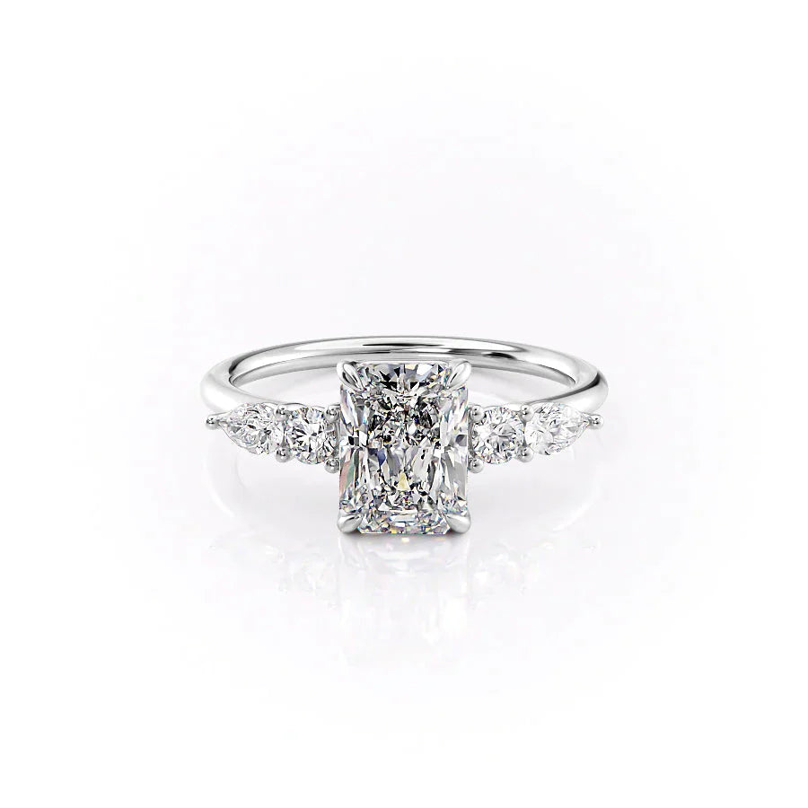 The Abigail Set With A 1 Carat Radiant Lab Diamond