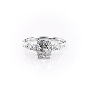 The Abigail Set With A 2 Carat Radiant Moissanite