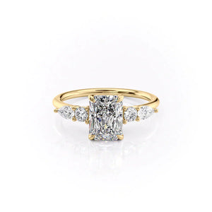 The Abigail Set With A 3 Carat Radiant Lab Diamond