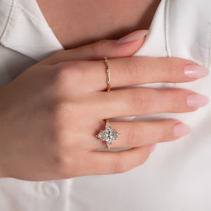 The Lauren Set With A 1 Carat Marquise Lab Diamond