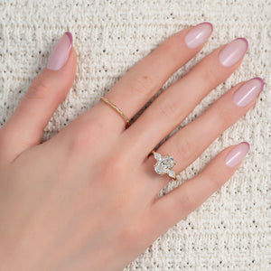 The Lauren Set With A 3 Carat Oval Lab Diamond