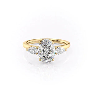The Lauren Set With A 2 Carat Oval Lab Diamond