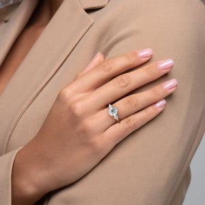 The Lauren Set With A 1 Carat Round Lab Diamond